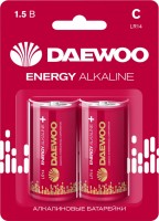 Фото - Аккумулятор / батарейка Daewoo Energy Alkaline 2xC 