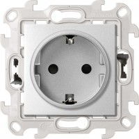 Фото - Розетка Simon 24 Harmonie 2420432-033 серебристый