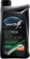 Моторное масло WOLF Ecotech 0W-16 SP/RC G6 XFE 1 л