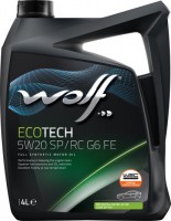 Фото - Моторное масло WOLF Ecotech 5W-20 SP/RC G6 FE 4 л