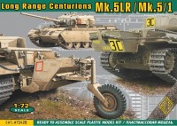 Фото - Сборная модель Ace Long Range Centurions Mk.5LR/Mk.5/1 (1:72)