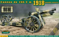 Фото - Сборная модель Ace Cannon de 155 C m. 1918 (wooden wheels) (1:72) 