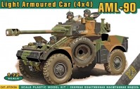 Фото - Сборная модель Ace Light Armoured Car (4x4) AML-90 (1:72) 