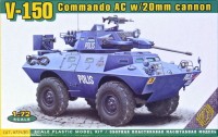 Фото - Сборная модель Ace V-150 Commando AC w/20mm Cannon (1:72) 