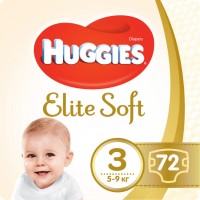 Подгузники Huggies Elite Soft 3 / 72 pcs 