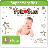 Фото - Подгузники Yokosun Premium Diapers L / 216 pcs 