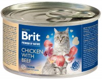 Фото - Корм для кошек Brit Premium Canned Chicken with Beef 