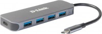 Картридер / USB-хаб D-Link DUB-2340 