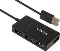 Фото - Картридер / USB-хаб Vinga VHA2A4