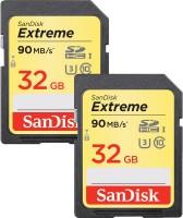 Фото - Карта памяти SanDisk Extreme SDHC Class 10 UHS-I U3 2-Pack 32 ГБ 2 шт