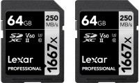 Фото - Карта памяти Lexar Professional 1667x SDXC 2-Pack 64 ГБ