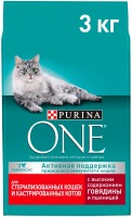 Фото - Корм для кошек Purina ONE Sterilized Beef  3 kg