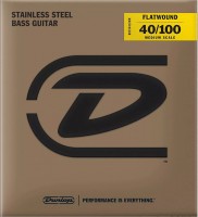 Фото - Струны Dunlop Flatwound Bass Long Scale Light 40-100