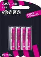 Фото - Аккумулятор / батарейка FAZA Super Alkaline  4xAAA