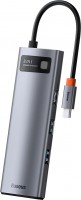 Картридер / USB-хаб BASEUS Metal Gleam Series 8-in-1 Multifunctional Type-C Hub 
