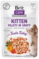 Фото - Корм для кошек Brit Care Kitten Fillets in Gravy Tender Turkey 85 g 