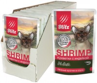 Фото - Корм для кошек Blitz Holistic Pouch with Shrimp/Turkey 24 pcs 