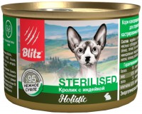 Фото - Корм для кошек Blitz Sterilised Rabbit Canned 0.2 kg 
