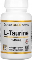 Фото - Аминокислоты California Gold Nutrition L-Taurine 1000 mg 60 cap 