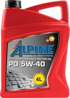 Фото - Моторное масло Alpine PD 5W-40 4 л