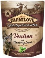 Фото - Корм для собак Carnilove Pouch Venison with Stawberry Leaves 300 g 1 шт