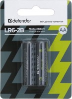 Фото - Аккумулятор / батарейка Defender  2xAA LR6-2B