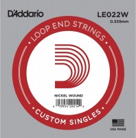 Фото - Струны DAddario Nickel Wound Loop End Single Strings 022 