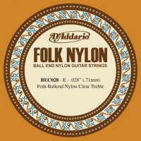 Фото - Струны DAddario Folk Nylon Ball End Single 028 