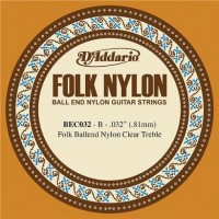 Фото - Струны DAddario Folk Nylon Ball End Single 032 