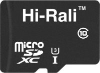 Фото - Карта памяти Hi-Rali microSD class 10 UHS-I U3 + SD adapter 128 ГБ