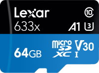 Фото - Карта памяти Lexar High-Performance 633x microSDXC + SD adapter 256 ГБ