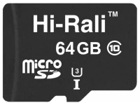 Фото - Карта памяти Hi-Rali microSD class 10 64 ГБ