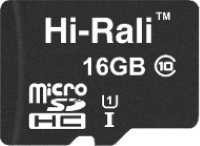 Фото - Карта памяти Hi-Rali microSDHC class 10 UHS-I U1 + SD adapter 8 ГБ