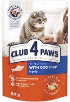 Фото - Корм для кошек Club 4 Paws Adult Cod Fish in Jelly  24 pcs