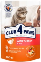 Фото - Корм для кошек Club 4 Paws Adult Turkey in Jelly 24 pcs 