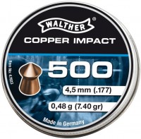 Фото - Пули и патроны Umarex Walther Copper Impact 4.5 mm 0.48 g 500 pcs 