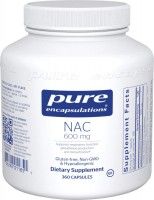 Фото - Аминокислоты Pure Encapsulations NAC 600 mg 90 cap 