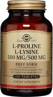 Фото - Аминокислоты SOLGAR L-Proline/L-Lysine 500/500 mg 90 tab 