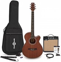 Фото - Гитара Gear4music Deluxe Single Cutaway Electro Acoustic Guitar Amp Pack Sapele 