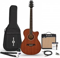 Фото - Гитара Gear4music Compact Cutaway Electro-Travel Mahogany Guitar Amp Pack 