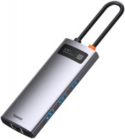 Картридер / USB-хаб BASEUS Metal Gleam Series 6-in-1 Multifunctional Type-C Hub 
