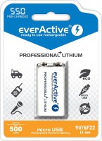 Фото - Аккумулятор / батарейка everActive Professional Line 1xKrona 550 mAh micro USB 