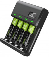 Фото - Зарядка аккумуляторных батареек Green Cell VitalCharger + 4xAAA 800 mAh 