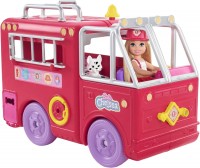 Фото - Кукла Barbie Chelsea Fire Truck Vehicle HCK73 