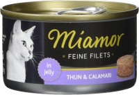 Фото - Корм для кошек Miamor Fine Fillets in Jelly Tuna/Calamari Canned 