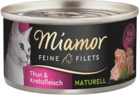 Фото - Корм для кошек Miamor Fine Fillets Naturelle Tuna/Crab Meat 80 g 