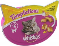 Фото - Корм для кошек Whiskas Temptations Cat Treats with Chicken/Cheese 60 g 