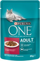 Фото - Корм для кошек Purina ONE Adult Beef/Carrots Pouch 12 pcs 