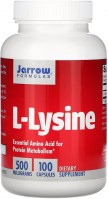 Фото - Аминокислоты Jarrow Formulas L-Lysine 500 mg 100 cap 