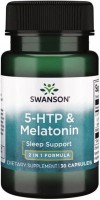 Фото - Аминокислоты Swanson 5-HTP & Melatonin 30 cap